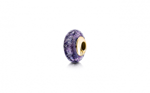 charm bead purple gold 1