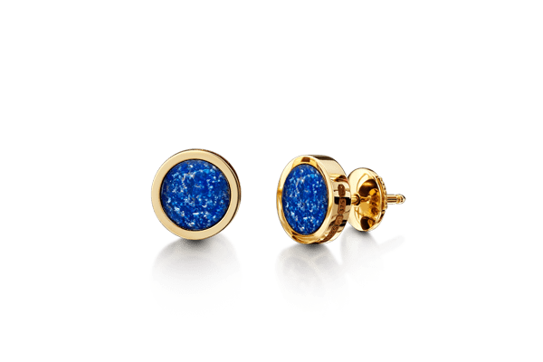 earrings gold blue 1